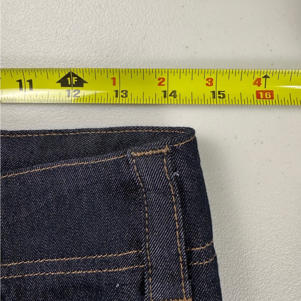 Anthropologie Pilcro Front Seam Cropped Jeans Dark Blue Size 29P Petite EUC - Picture 11 of 14